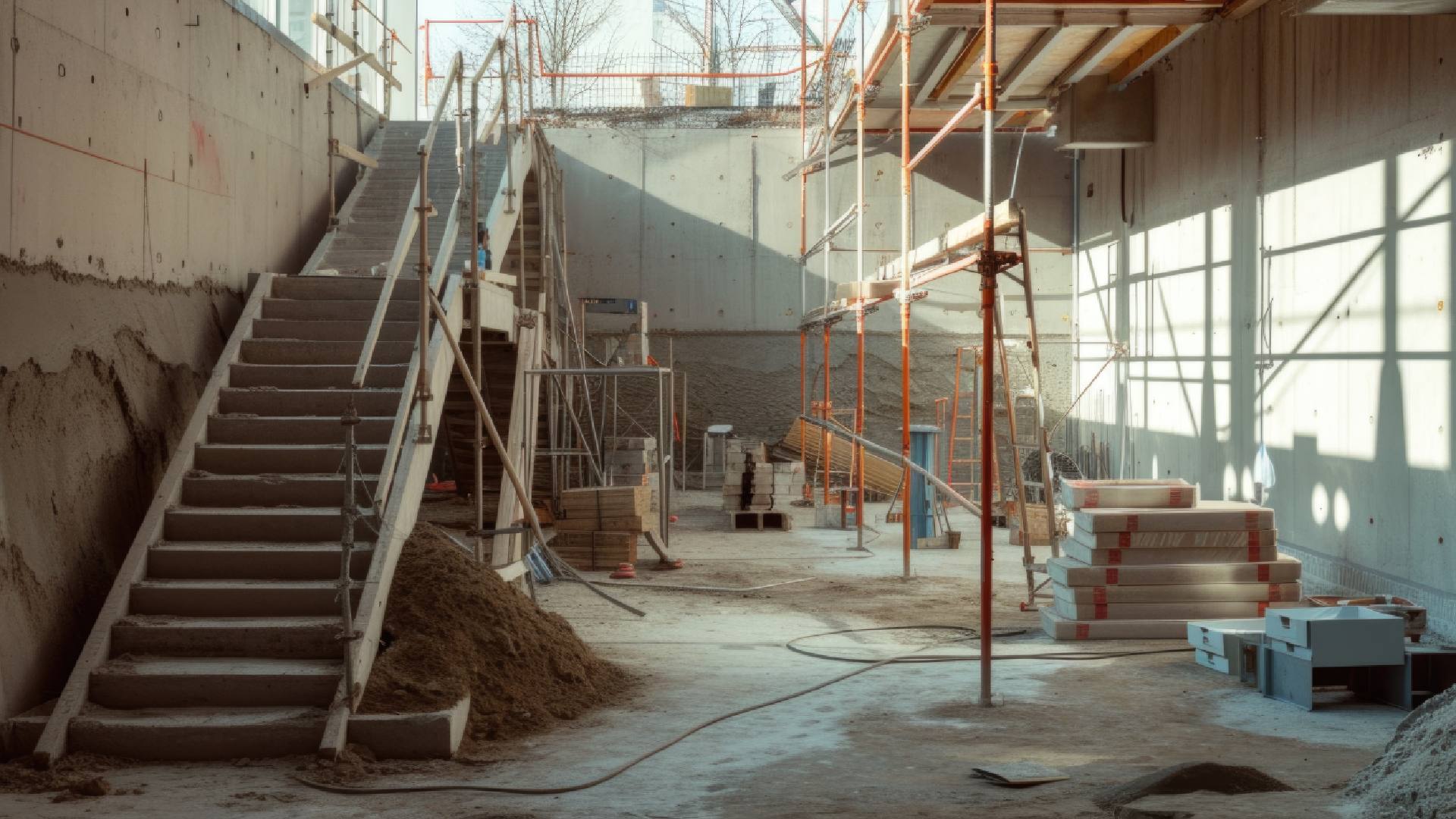 Scene Construction Site With Equipment